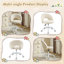 Chaise de bureau l 21 po avec roulettes-41672646-61194551