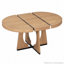 Ensemble de table de salle à manger ronde pour 4 avec chaises, ensemble de table de salle à manger extensible avec rallonge centrale amovible de 16 po, ensemble de table de salle à manger rétro 5 pièces à motif géométrique unique pour la cuisine et la salle à manger-1640653998