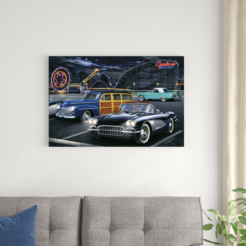 Diners And Cars III, H 24 po x l 36 po x P 1,25 po