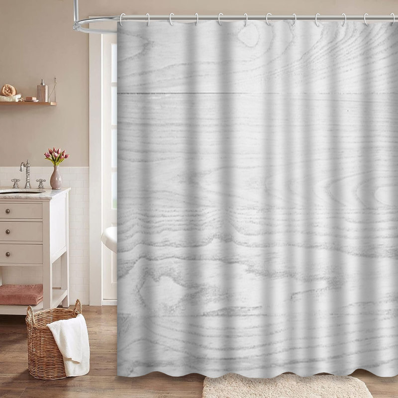 Rideau de douche décoratif décoratif style rustique à fleurs avec feuilles et fines herbes à 12 crochets, L 72 po x l 72 po