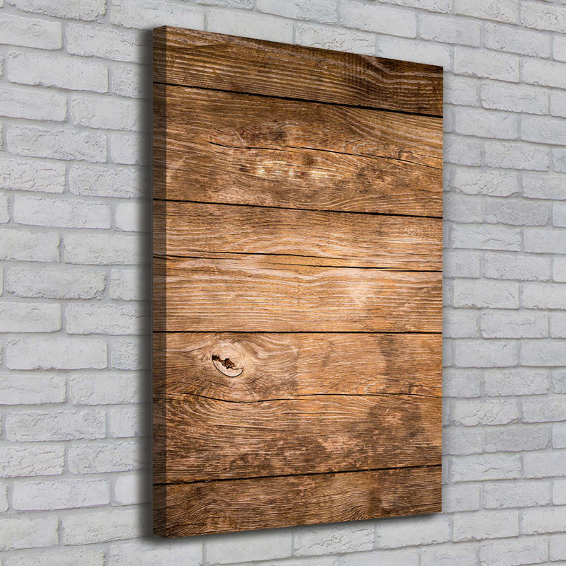 Wooden Background - Wrapped Canvas Print
