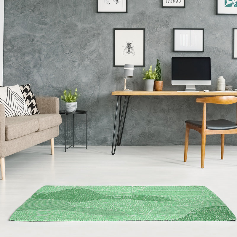 Chenille Abstract Indoor Rug, Rectangle 5' x 7'