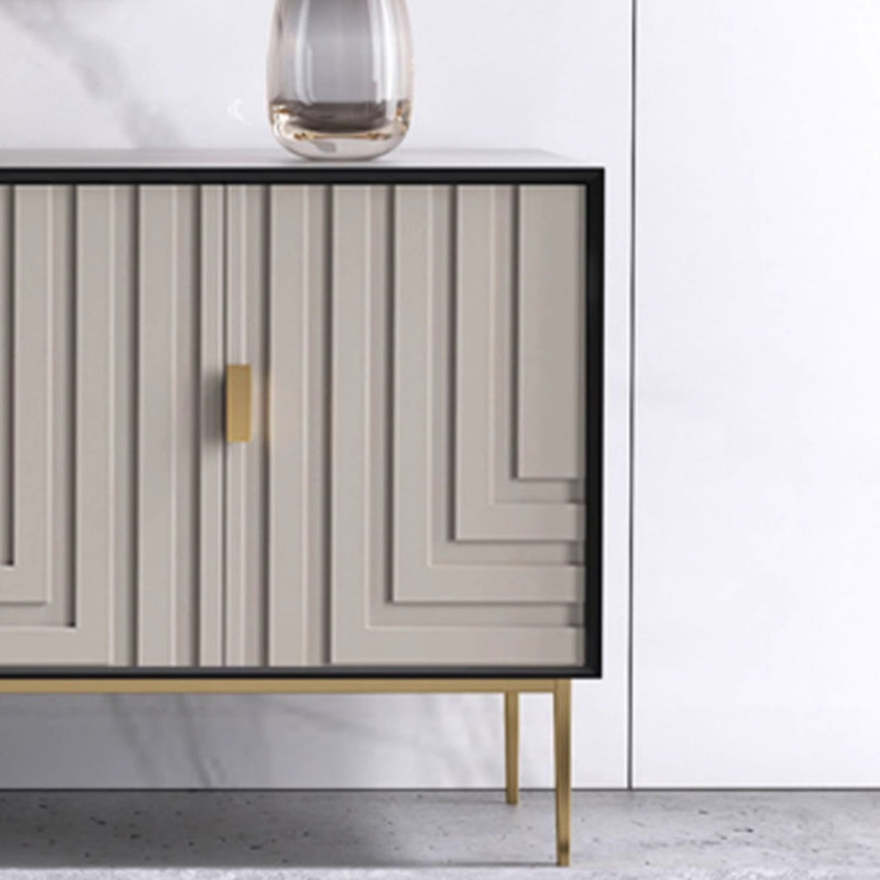Simple Modern Sideboard, 35.43" H x 70.87" W x 15.75" D, Gray