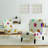 Orange Blue and Purple Polka Dot Pattern - Transitional Velvet Upholstered Slipper Chair