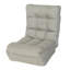 Fauteuil inclinable pliant - peu encombrant pour le salon en métal gris, ergonomique et efficace