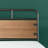 Parthenon Industrial Metal Bed Frame with Wood Detail Head and Foodbaord-36802950