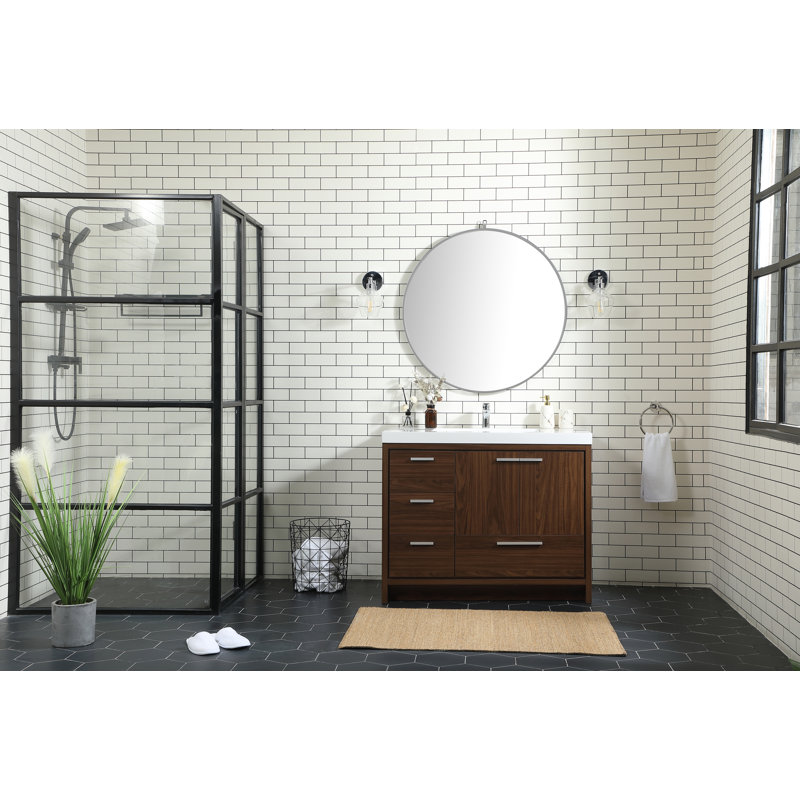 Ensemble de meuble-lavabo simple 42 po Southmead, Noyer