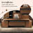 94.49"Brown L-Shaped Double-Cabinet Desk-2121836445
