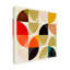 «Circles Nov 19 Beige Viertel Circles Ineinander», reproduction sur toile tendue-95430399