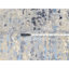 Tapis oriental rond en laine et soie bleu noué à la main 10 pi x 10 pi E3B06BC4B31D4415889424CD1B97D427