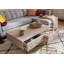 Mosayk Solid Wood Four Leg Coffee Table with Storage