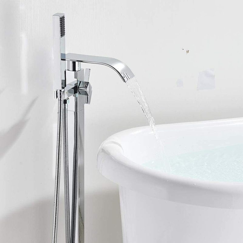 Floor Waterfall Faucet with Diverter