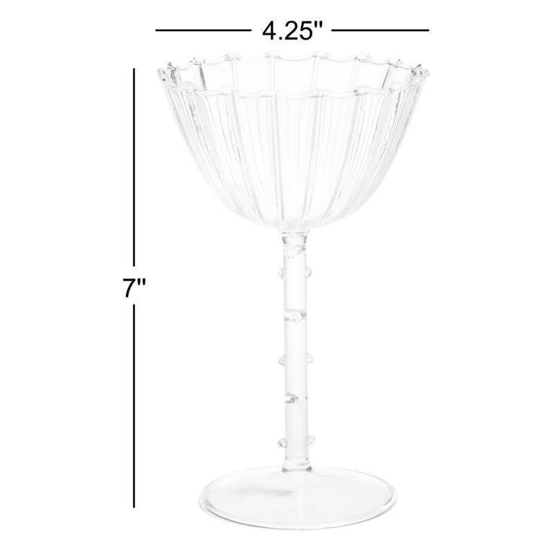 Ensemble de 4 verres coupés Chaumont