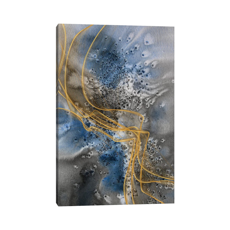 Coastal Watercolour Abstract V by Irena Orlov - 1 Piece Wrapped Canvas Painting, 30.48cm H x 20.32cm W x 1.91cm D