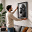 Primate Portrait Modern - Framed Print-1292761618-1292761616