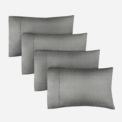 Pillowcase Set, Soft Double Brushed Microfiber, Cooling & Breathable Pillow Covers, Set of 4