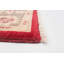 Tapis de la zone en laine rouge/ivoire 3 pi 2 po x 4 pi 10 po one-of-kind à la main-noué la 2010 Coren