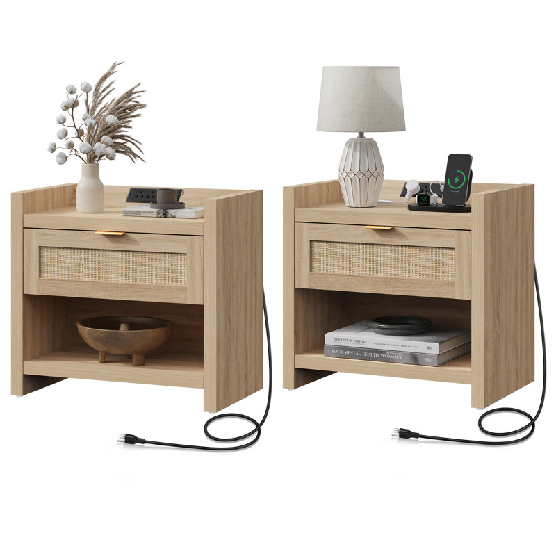 Possing 23.6'' W Nightstand, Light