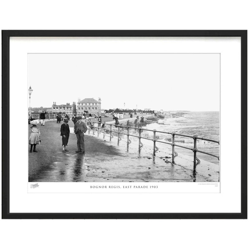 Bognor Regis, East Parade 1903 by Francis Frith - Single Picture Frame Print, 40cm H x 50cm W x 2.3cm D