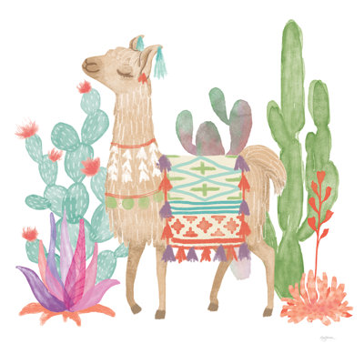 Jolies lamas IV sur fond blanc