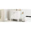 Meuble-lavabo blanc de 30 po avec lavabo, porte à fermeture en douceur rétro, rangement abondant, lavabo en céramique, bois véritable et saveur, tablette réglable