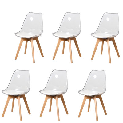 42.5cm H Leather Upholstered Full Back Side Chair
