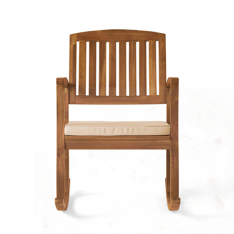 Acacia Wood Patio Outdoor Rocking Chair