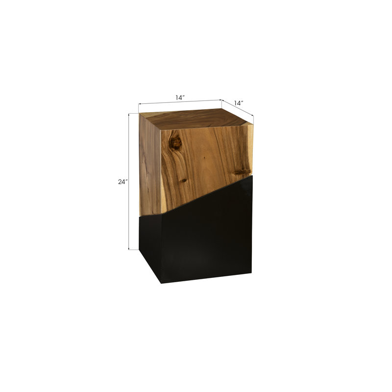 Geometry Block End Table
