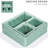 Stackable Storage Woven Paper Rope Baskets Set of 4, Teal-1185797863