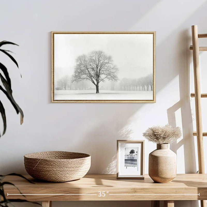 Debout seul, Cadre flottant en bois naturel, 19 po x 13 po