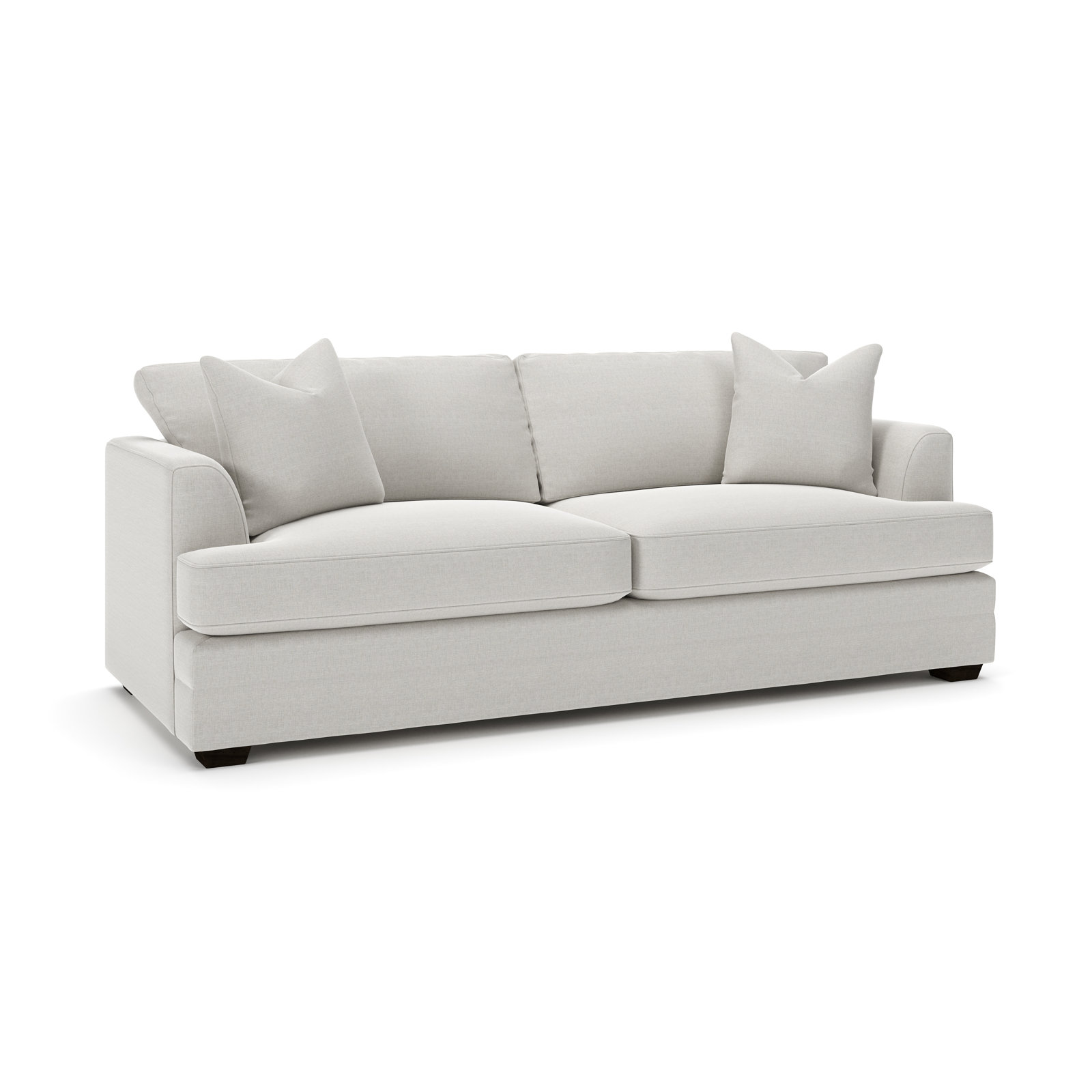 Edan 92" Cotton Sofa Bed, Drusky Ivory Sustain® Basketweave