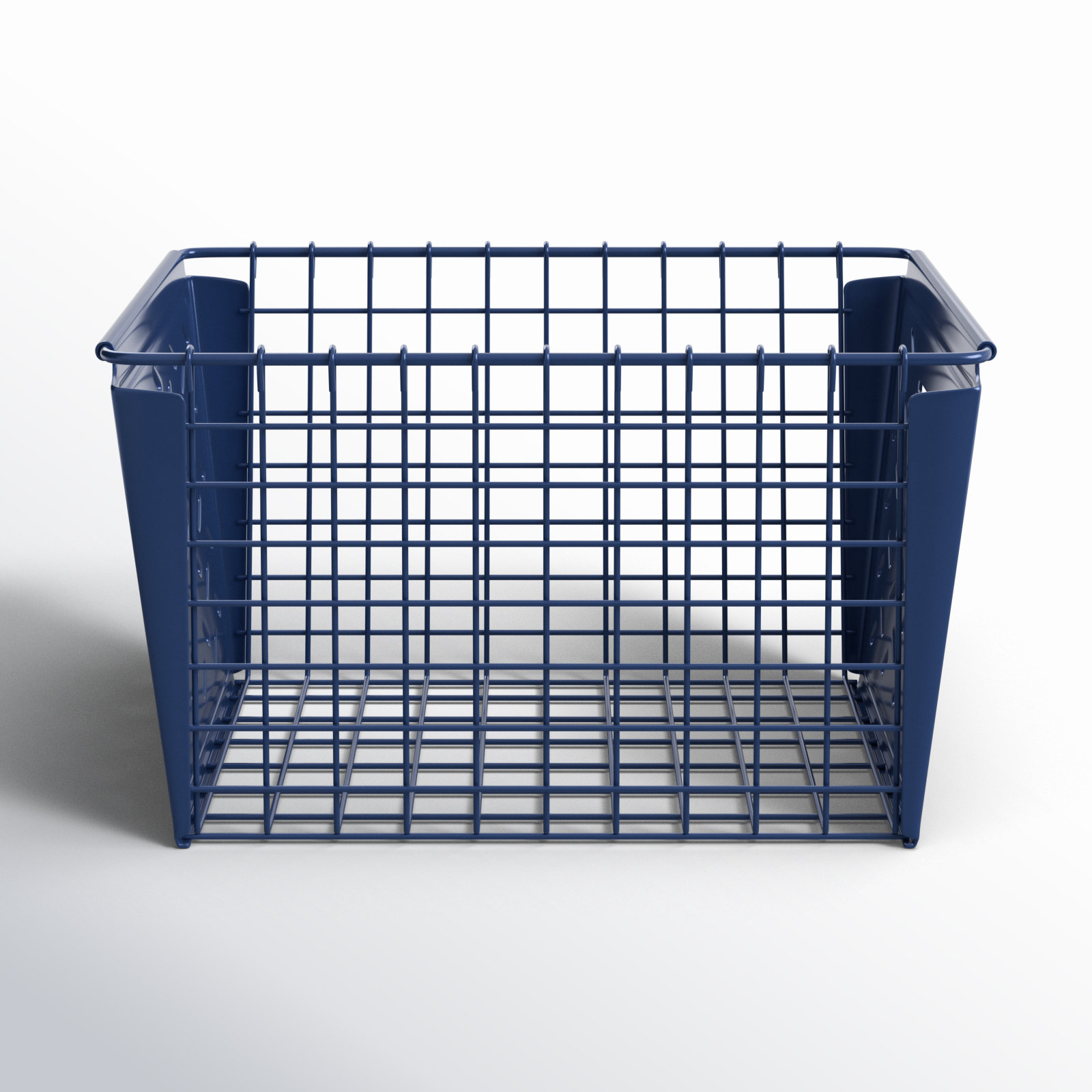 Juliana Metal Decorative Basket 1, Navy Blue