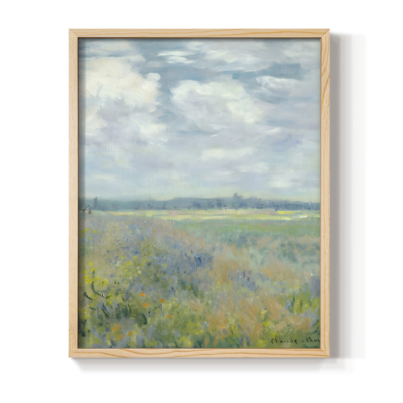 "Paysage rétro Lxxxiv", Naturel, H 21 po x l 17 po