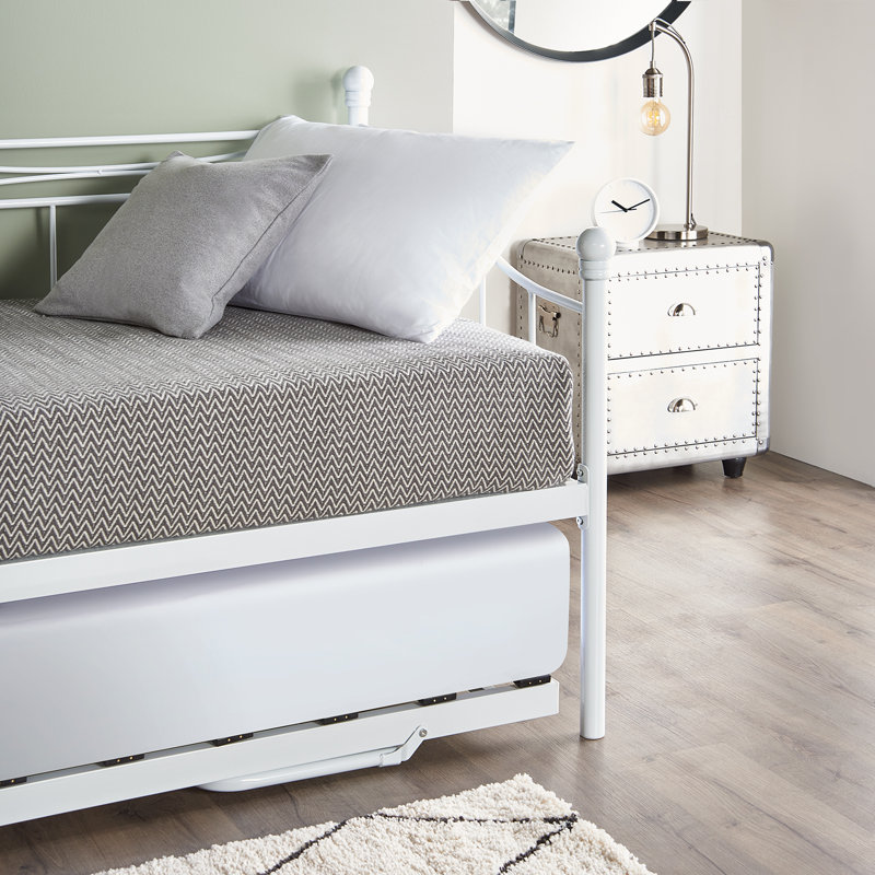 Lara Daybed with Trundle, White