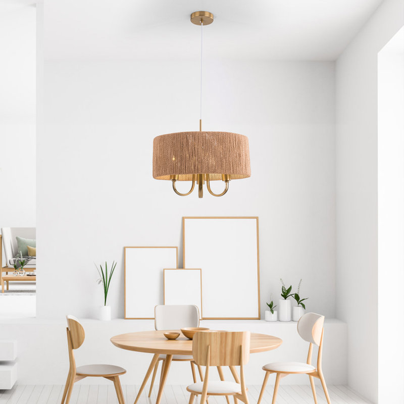 Luminaire suspendu de style campagne moderne 17,7 pouces