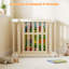 Grand parc pliable en bois - Barrière de sécurité pliable pour tout-petits, aire de jeu sécuritaire, centre d'activités pour enfants