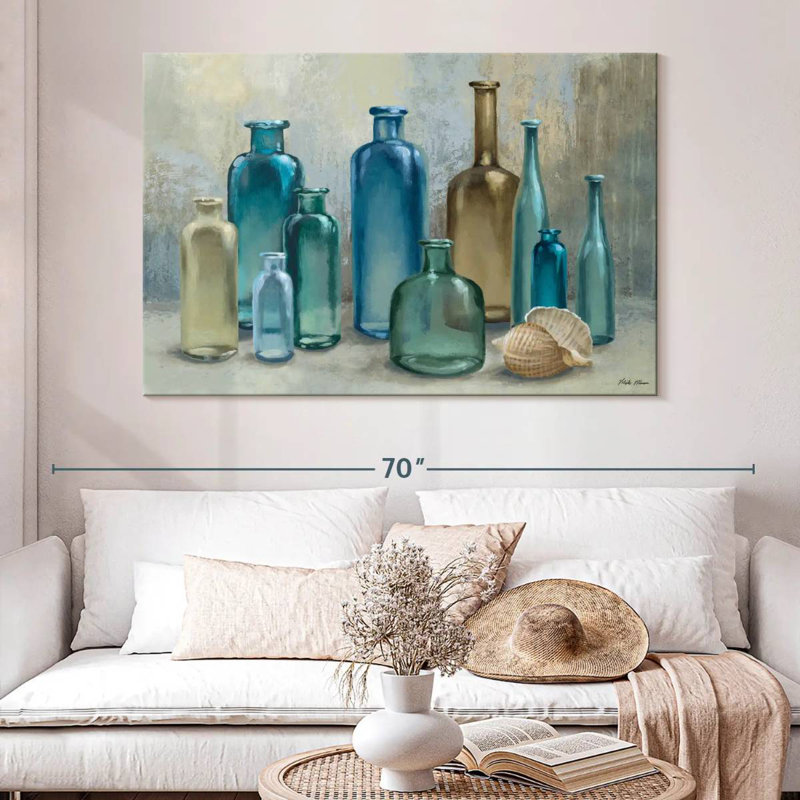 Senne Glass Bottles, 34" H x 51" W