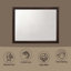 Miroir pour commode Amato Tablita Merlot