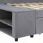 Lit plateforme tapissier en L avec rangement et tiroirs-1075123407