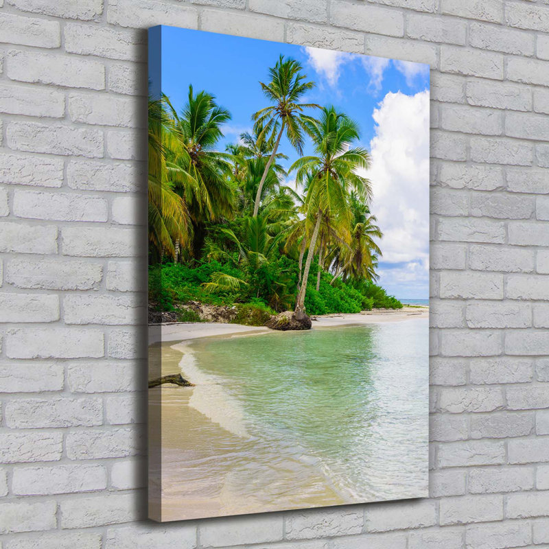 Tropical Beach - Wrapped Canvas Print