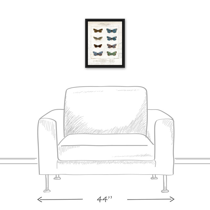 «Butterfly Study», reproduction d'art sur toile, H 15,75 po x l 12,75 po