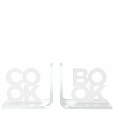 Cook/Book Acrylic Bookends