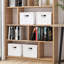Deux boîtes de rangement empilables et pliables en deux pièces avec couvercles pour le bureau à domicile. Idéal pour ranger des documents.