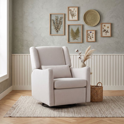 Wingback Swivel Glider Rocker Recliner Chair with 360-Degree Swivel Base for Living Room, or Bedroom