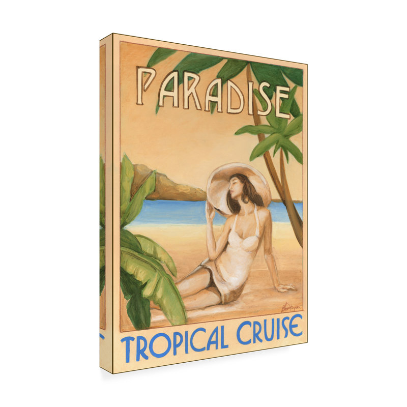 Toile pour l'extérieur «Paradise Woman» par Ethan Harper, H 47 po x l 35 po x P 1,5 po