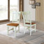 Chaise d'appoint en bois massif Evalyn-102401781