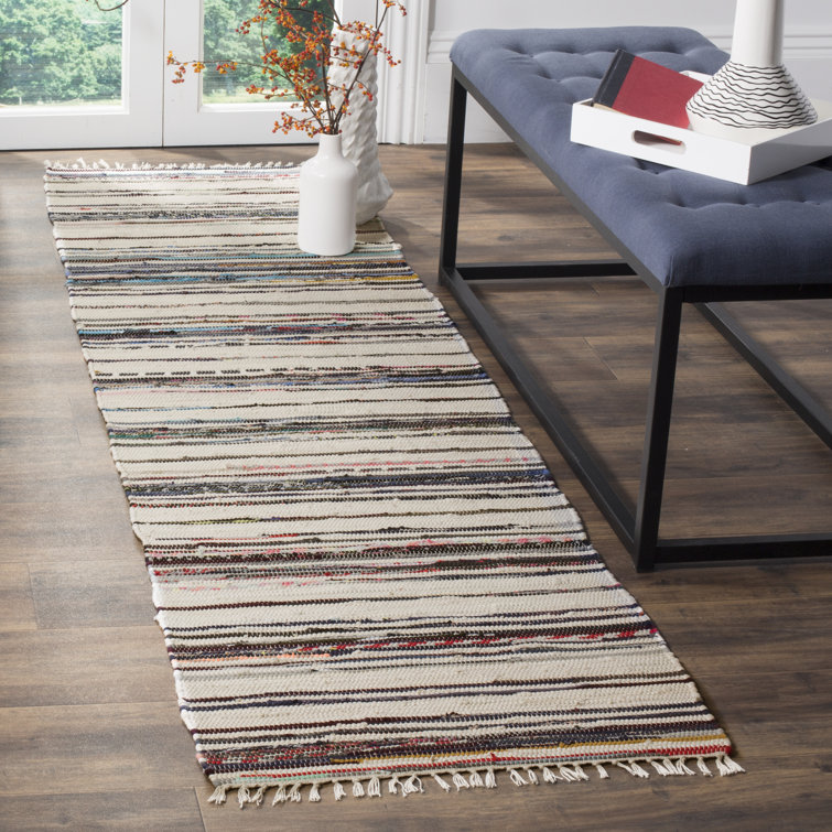 Burnett Rug Hand Woven Cotton Striped Rug