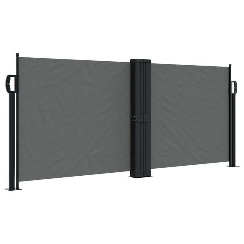 Dakota Fields Retractable Side Awning, 100cm H x 600cm W, Anthracite