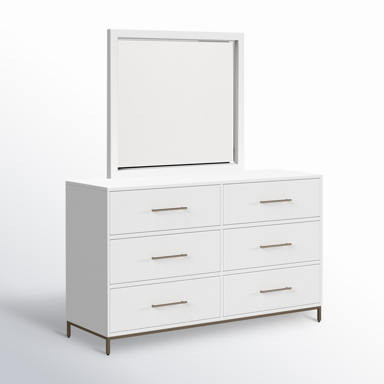 Marino 6 - Drawer Dresser with Mirror