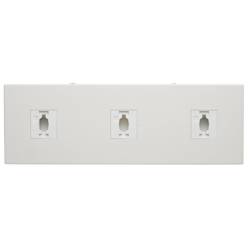 Triple adaptateur monopoint, Blanc